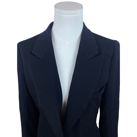 The Base Women's Black Blazer Gold Button Detail - Picture 4 of 9